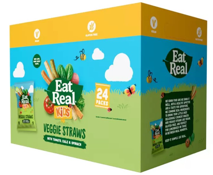 Eat Real Veggie Straws, 24 x 20g